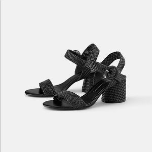 Braided Strappy Heeled Sandal